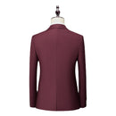 Men's Set Advanced Customized Business Set Three Piece Slim Fit Large Set