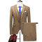Men's Business Fashion Solid Color Slim Fit Suit Pants Set Wedding Tailcoat Men's Clothing