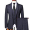 High End Fashionable Plaid Men's Formal Business Set 3-piece Groom's Wedding Dress Tuxedo Casual Set