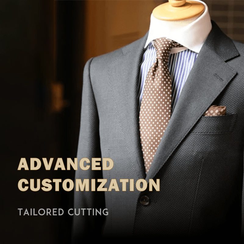 Tailored High-end Groom Suit Set for Business Leisure and Slim Fitting Formal Attire