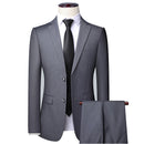High Quality Men's Suit Set 3-piece Elegant and Luxurious Wedding Business Office Suit