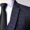 Men's Fashion Three Piece Formal Business Plaid Suit Boutique Plaid Wedding Dress Set