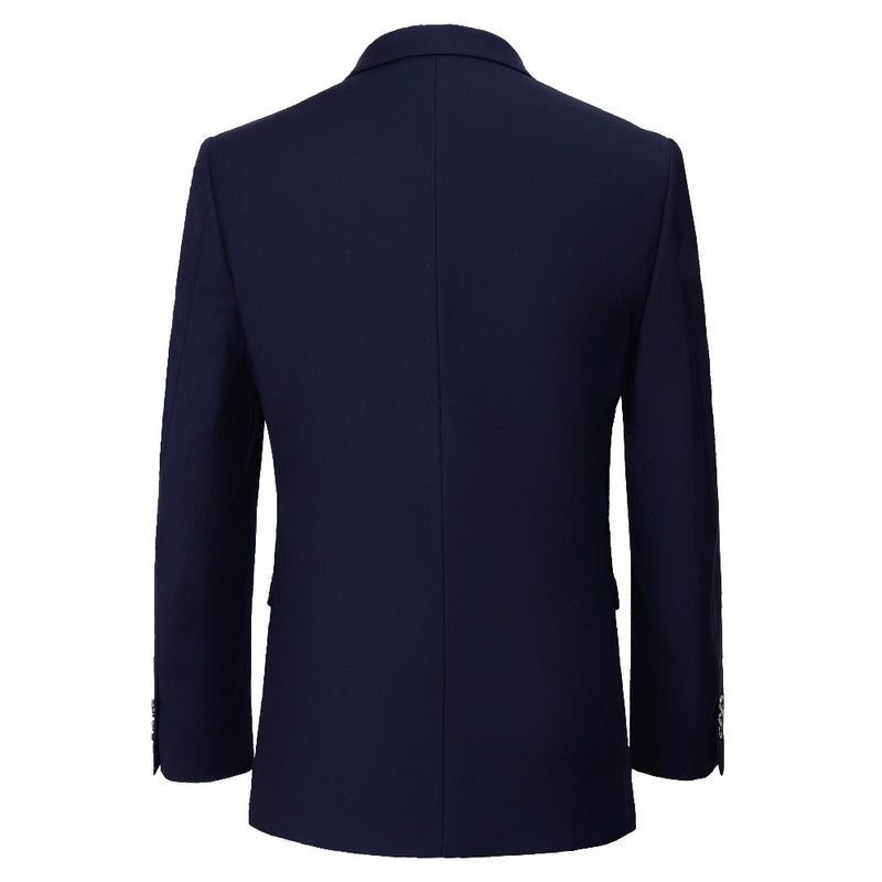 Men's Set Business Office Solid Men's Formal Apparel Plus Size Classic Solid Suit