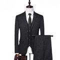 Checkered Casual Business Office Men's Set of Three and Two Groom's Wedding Dress Checkered Suit for Men