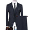 New Men's Wedding Set 3-piece Business Formal Set Customized Black Set