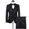 Fashionable New Men's Casual Business Slim Fitting Dark Patterned Embossed Suit 3-piece Set