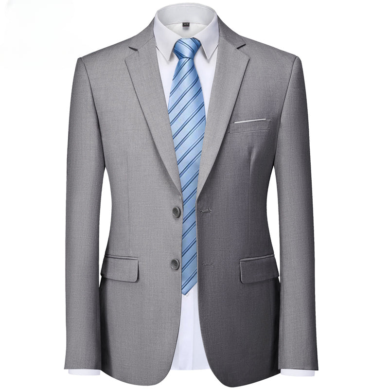 Men's Suit Coat Solid Color Formal Business Men's Suit Coat Groom Men's Wedding Dress Social Party