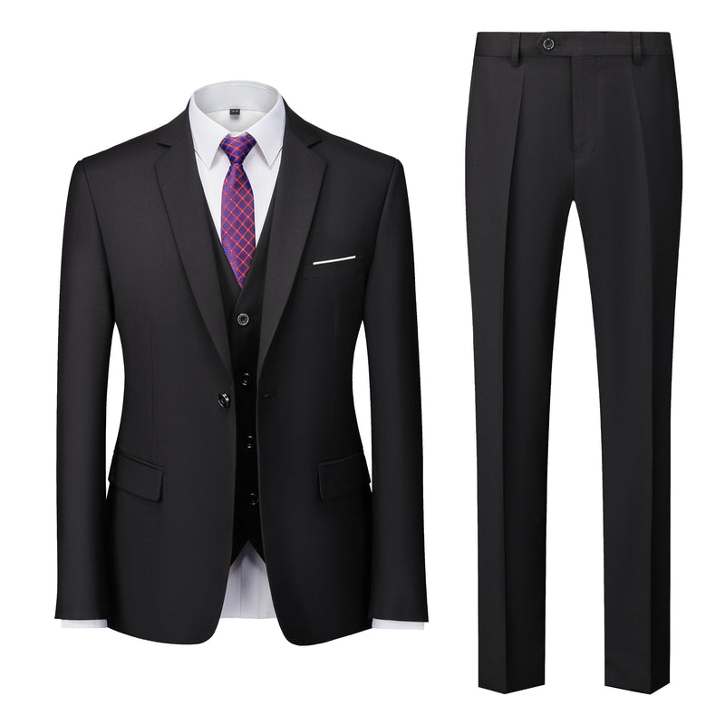 Tailor Shop Customized Fashion Men's Casual Business Wedding Set of 3 Pieces