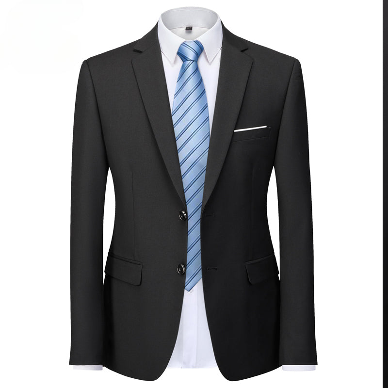 Men's Suit Coat Solid Color Formal Business Men's Suit Coat Groom Men's Wedding Dress Social Party