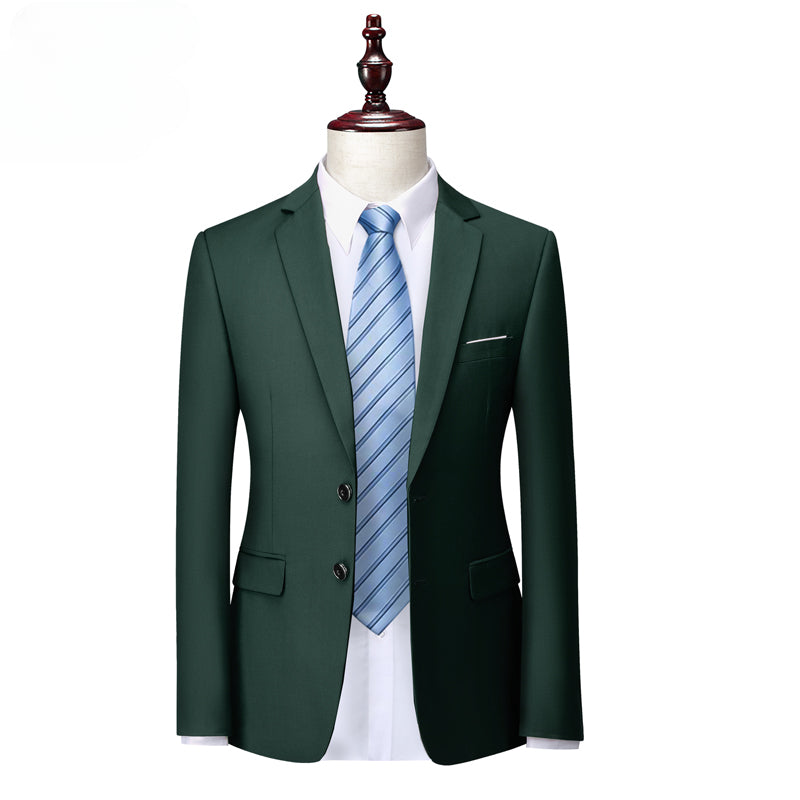 Men's Suit Coat Solid Color Formal Business Men's Suit Coat Groom Men's Wedding Dress Social Party