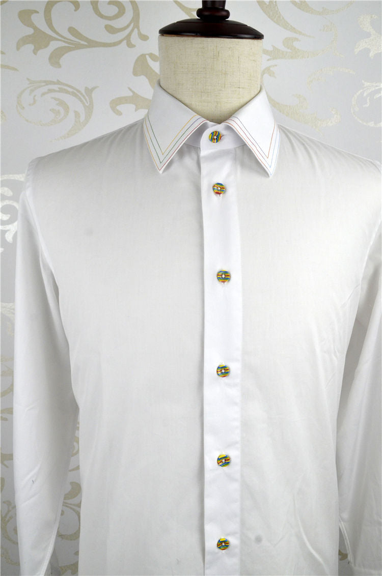 Wholesale Custom Made Shirts White Business Formal Cotton Shirts for Men Tailor Made Shirts