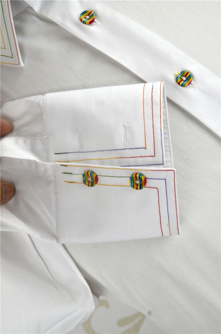 Wholesale Custom Made Shirts White Business Formal Cotton Shirts for Men Tailor Made Shirts