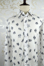 Factory Price New Style Wholesale Cotton Full Sleeve Print Dress Shirts Men Tailor Made Shirts
