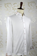 SHENZHEN Tailor Made Shirts Custom Made White Mens Formal Dress Shirt Manufacturer