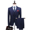 Light Gray Men's Wedding Dress Set Slim Fitting Clothing 3-piece Set Men's Business Suit Set