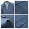 Men's Business Slim Fit Groom Wedding Banquet Social Suit Coat Set 2 Pieces
