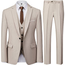 Tailor Shop Customized Fashion Men's Casual Business Wedding Set of 3 Pieces