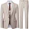 Tailor Shop Customized Fashion Men's Casual Business Wedding Set of 3 Pieces