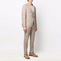 High Quality Suit Suit Jacket Fashion Men's Business Polyester Men's Formal Linen Suit