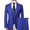 Men's Fashion Three Piece Formal Business Plaid Suit Boutique Plaid Wedding Dress Set
