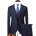 Men's Set Three Piece Business Casual Fit Set Groom Wedding Dress Set Men's Wedding Dress