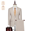 Tailor Shop Customizes High-quality Gray Business Casual Suit for Formal Occasions Banquets Weddings