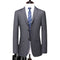 Men's Simple Business Elegant Fashion Button Gentleman Set Slim Fit Two Piece Set