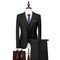 Autumn New Men's Business Casual Solid 3 Piece Suit Men's Two Breasted Suit