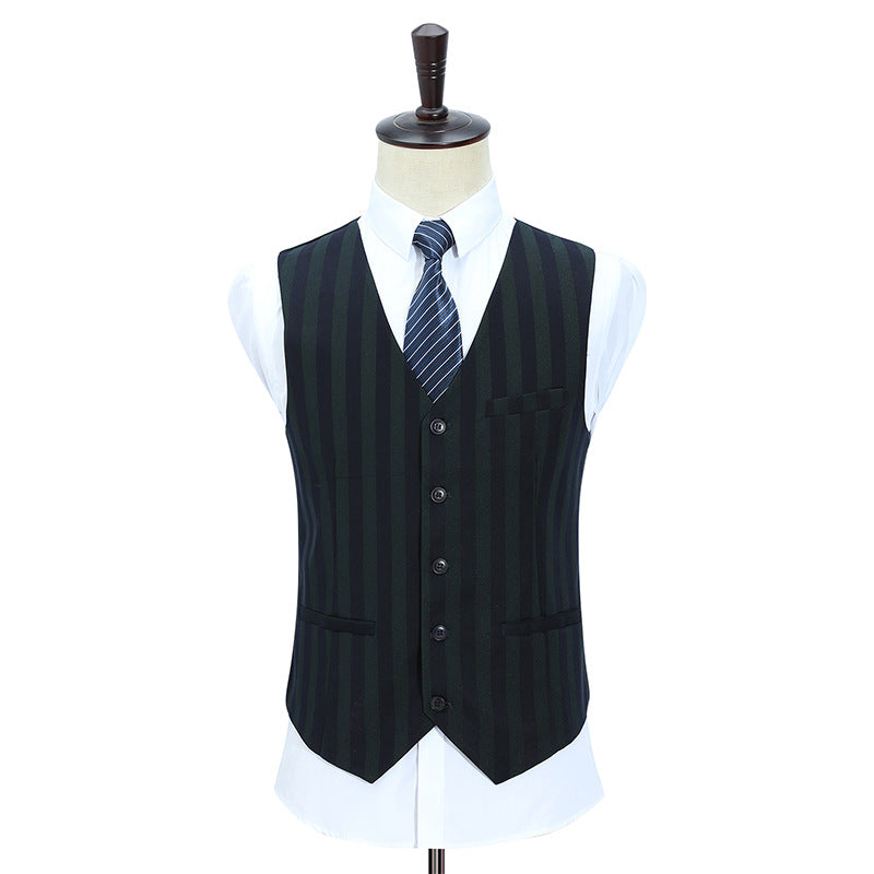 Men's Striped Suit Can Be Customized with A 3-piece Suit Set Formal Wedding Business Men's Suit