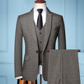 New Design Set Men's English Fit Solid Wedding Party Men's Set