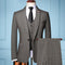 New Design Set Men's English Fit Solid Wedding Party Men's Set