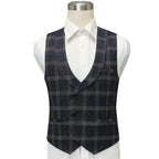 Suit Plaid Customized Slim Fit Single Button Three Piece Set for Men's Formal Suit Business Casual Men's Clothing