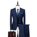 New Casual Business Suit Professional Men's Groom Wedding Dress Suit Pants Three Piece Set