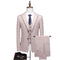 New Fashion Boutique Checker Men's Casual Business Set Groom Wedding Dress Formal Slim Fit Checker Set