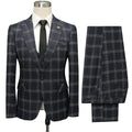 Suit Plaid Customized Slim Fit Single Button Three Piece Set for Men's Formal Suit Business Casual Men's Clothing
