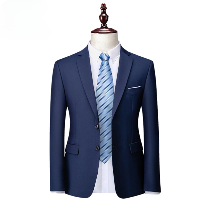 Men's Suit Coat Solid Color Formal Business Men's Suit Coat Groom Men's Wedding Dress Social Party