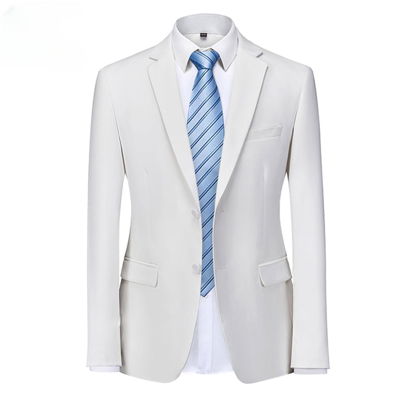 Men's Suit Coat Solid Color Formal Business Men's Suit Coat Groom Men's Wedding Dress Social Party