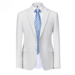 Men's Suit Coat Solid Color Formal Business Men's Suit Coat Groom Men's Wedding Dress Social Party