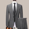 Men's Stripe Casual Groom Wedding Dress Business Dress Professional Office Two Piece Set