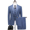 Men's Business Leisure Advanced Simple Wedding Dating Gentleman Set Three Piece Set