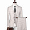 Men's Checkered Vest, Suit Pants, 3-piece Set/Men's Fashion High-end Slim Fitting Wedding Banquet Business Suit Jacket