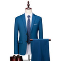 Men's Set Formal Suit Slim Fit Business Tuxedo 2-piece Set Groom Wedding Dress Men's Set
