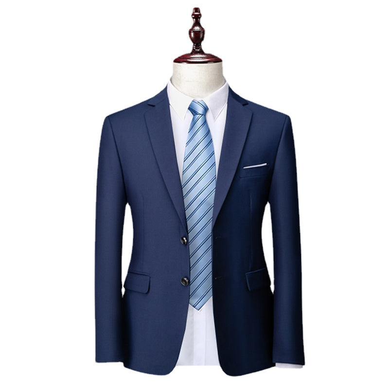 Men's Suit Coat Solid Color Formal Business Men's Suit Coat Groom Men's Wedding Dress Social Party