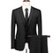 High Quality Men's Business Banquet Striped Slim Fitting Wedding Men's Groom Tuxedo 3-piece Set