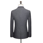 High Quality Two Piece Wool Men's Set Casual Slim Fitting Men's Formal Set Men's Wedding Groom Banquet Set