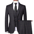 High Quality Wedding Groom Slimming Set Men's Formal Business Attire Party Entertainment Three Piece Set