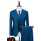 (Jacket + Vest + Pants) Men's Suit Three-piece Suit, New Solid Color Slim-fit Boutique Business Fashion Men's Clothing Suit Set