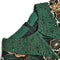 Lapel Beaded Three-quarter Sleeves Heavy Industry Mesh Embroidery Flower A-line Loose Plus Size Elegant Lace Dress