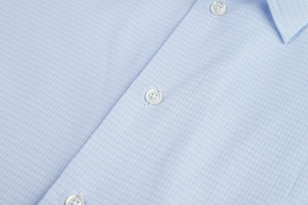 Light Blue Long Sleeve Casual Japanese Simple Men's Shirt