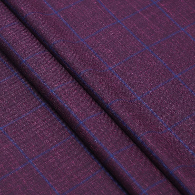 Linen Mulberry Silk Worsted Wool Summer Suit Fabric Men's Wool Hemp Silk Fabric